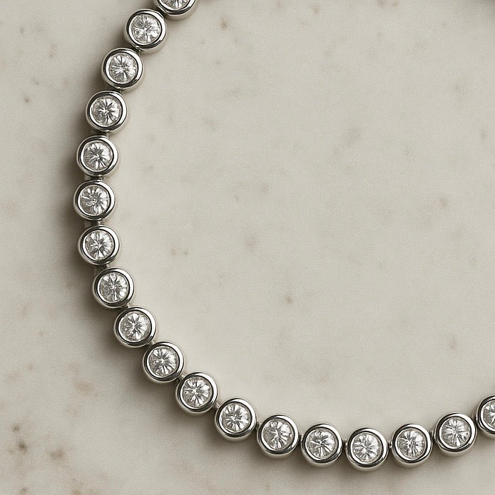 Signature silver tennis bracelet