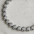 Chubby silver tennis bracelet