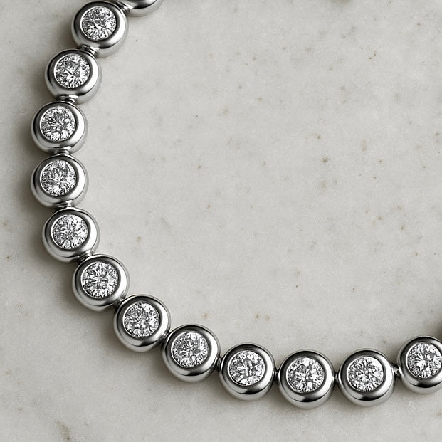 Chubby silver tennis bracelet