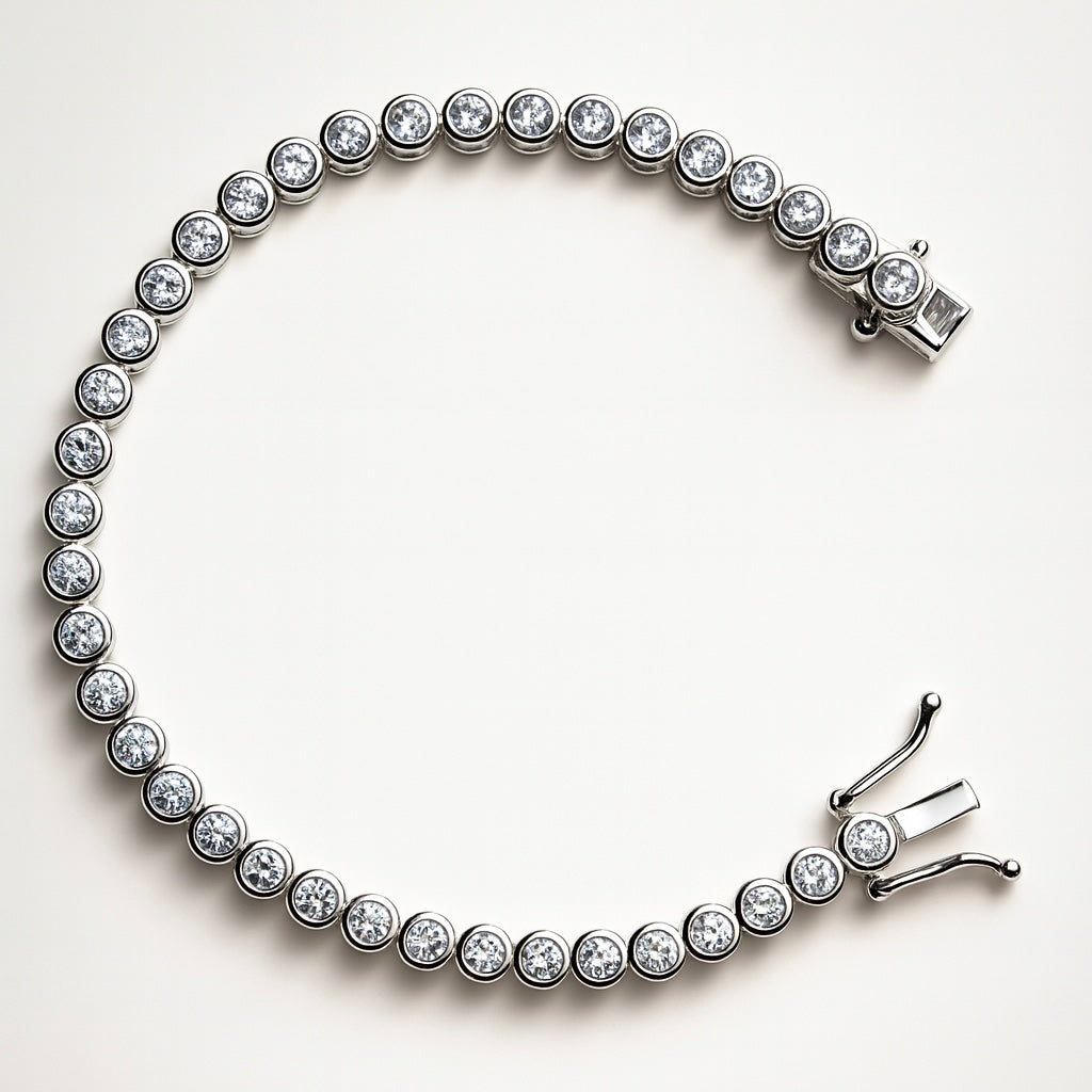Signature silver tennis bracelet