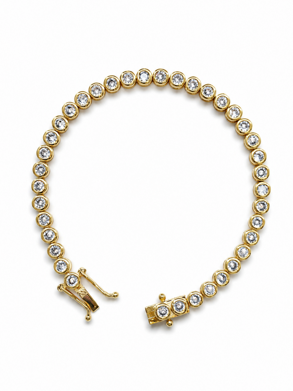 Signature gold tennis bracelet