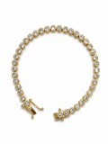 Signature gold tennis bracelet