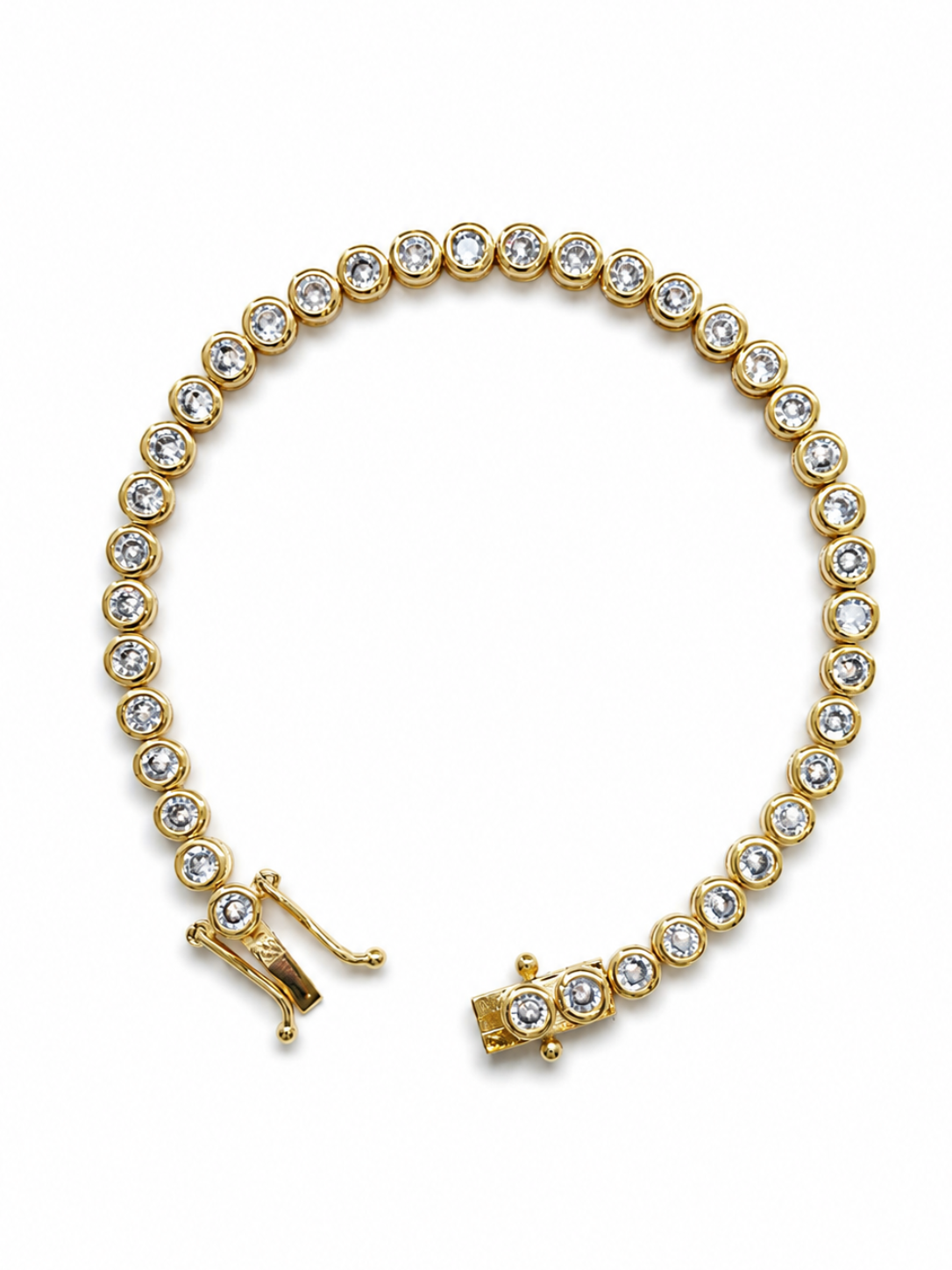 Signature gold tennis bracelet