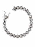 Chubby silver tennis bracelet