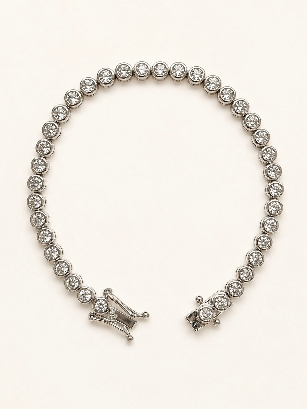 Signature silver tennis bracelet