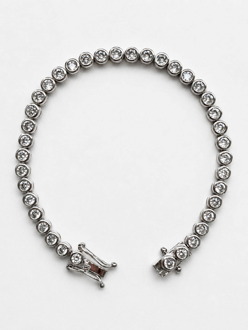 Signature silver tennis bracelet