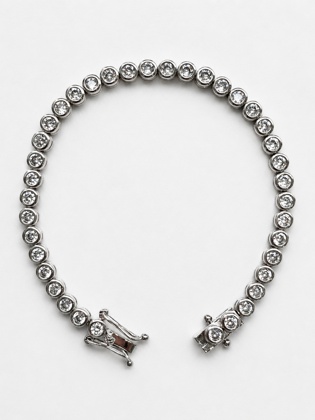 Signature silver tennis bracelet