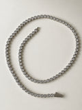 Signature silver tennis necklace