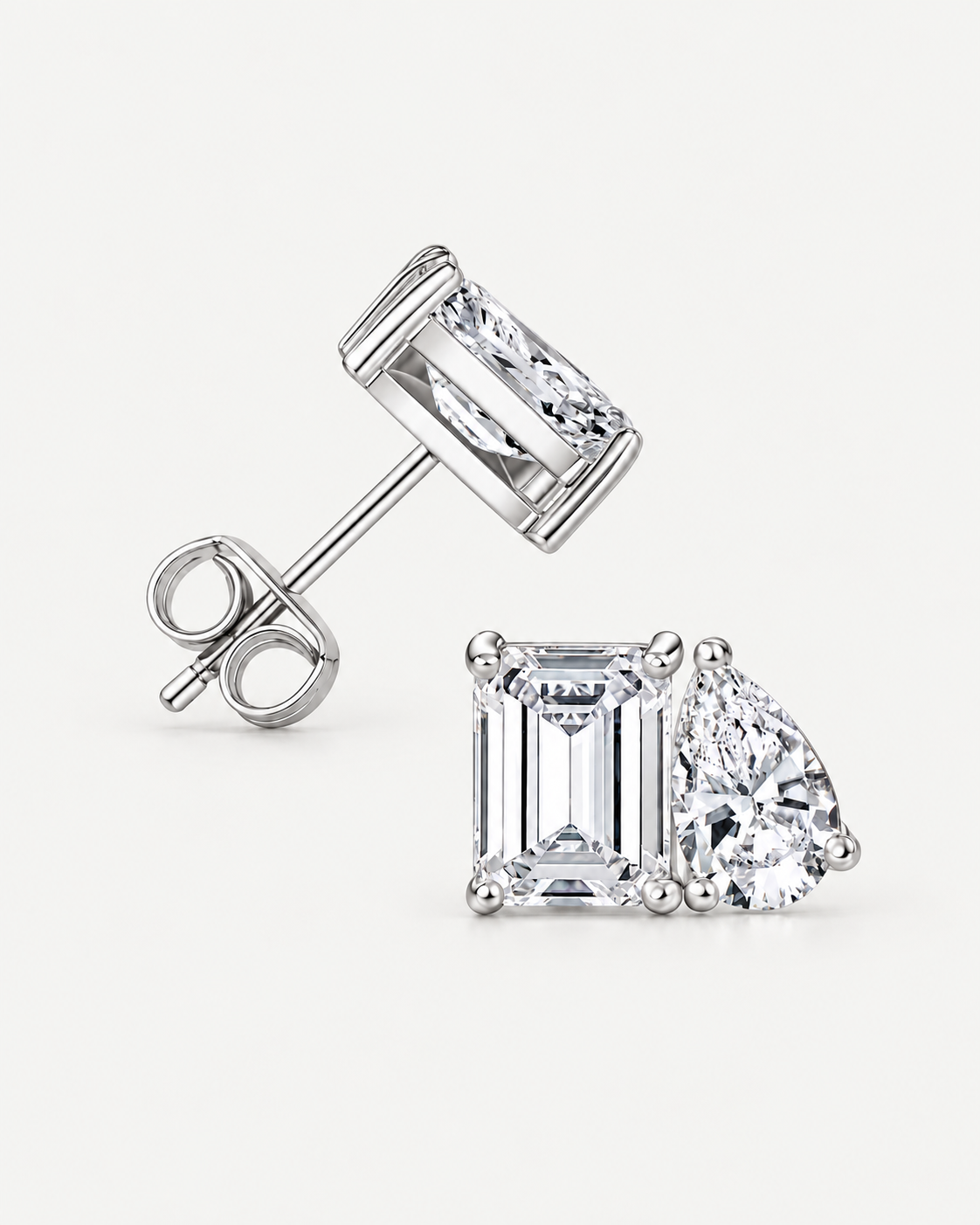 Double diamond studs
