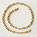 Signature gold tennis necklace