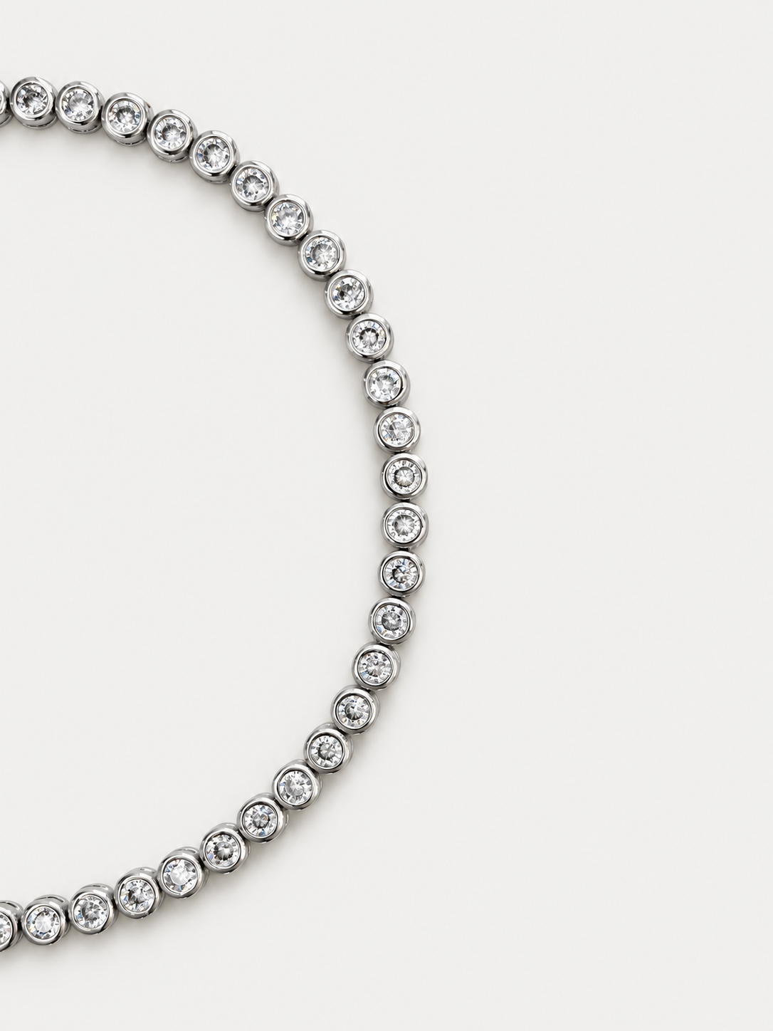 Signature silver tennis bracelet