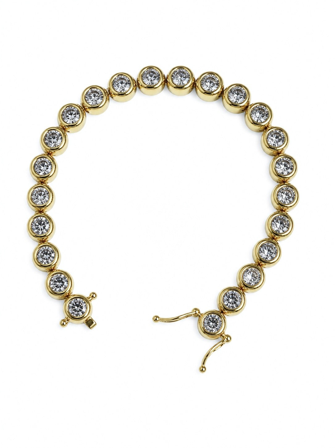 Chubby gold tennis bracelet