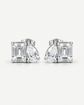 Double diamond studs