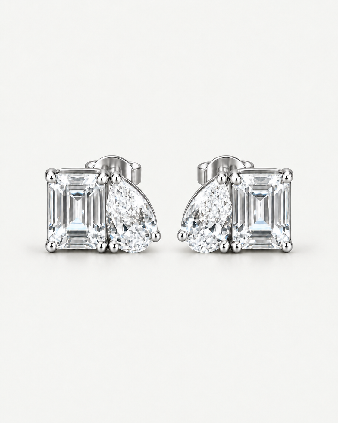 Double diamond studs