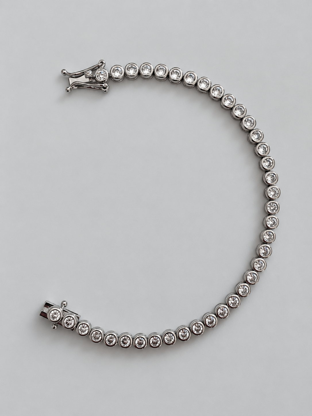 Signature silver tennis bracelet