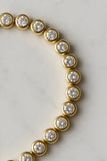 Chubby gold tennis bracelet