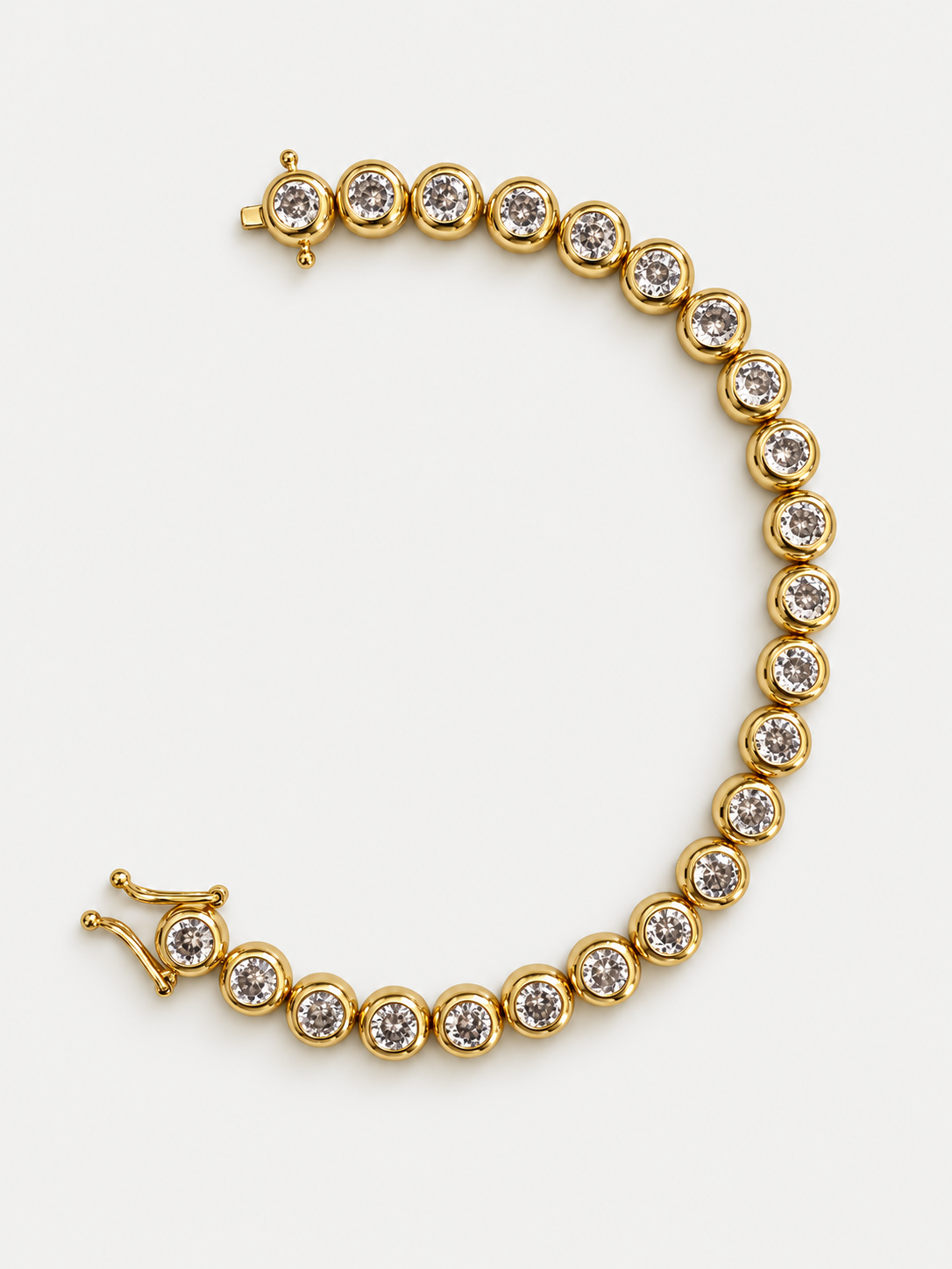 Chubby gold tennis bracelet
