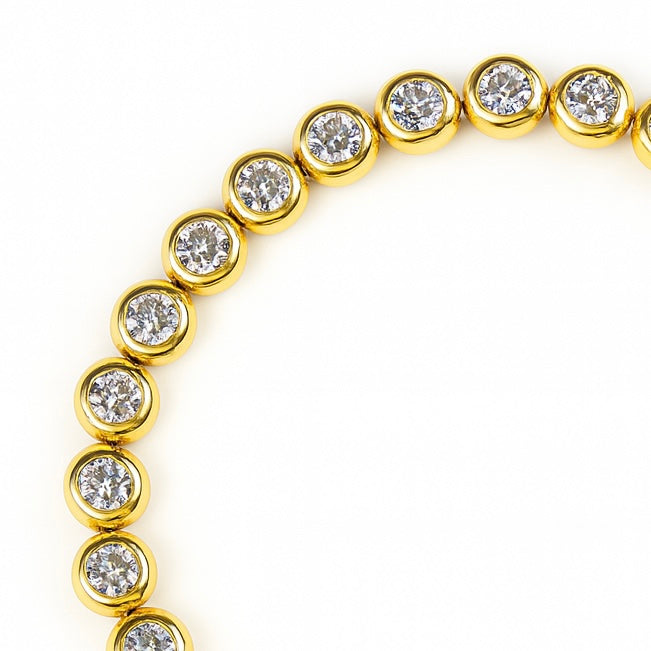 Chubby gold tennis bracelet