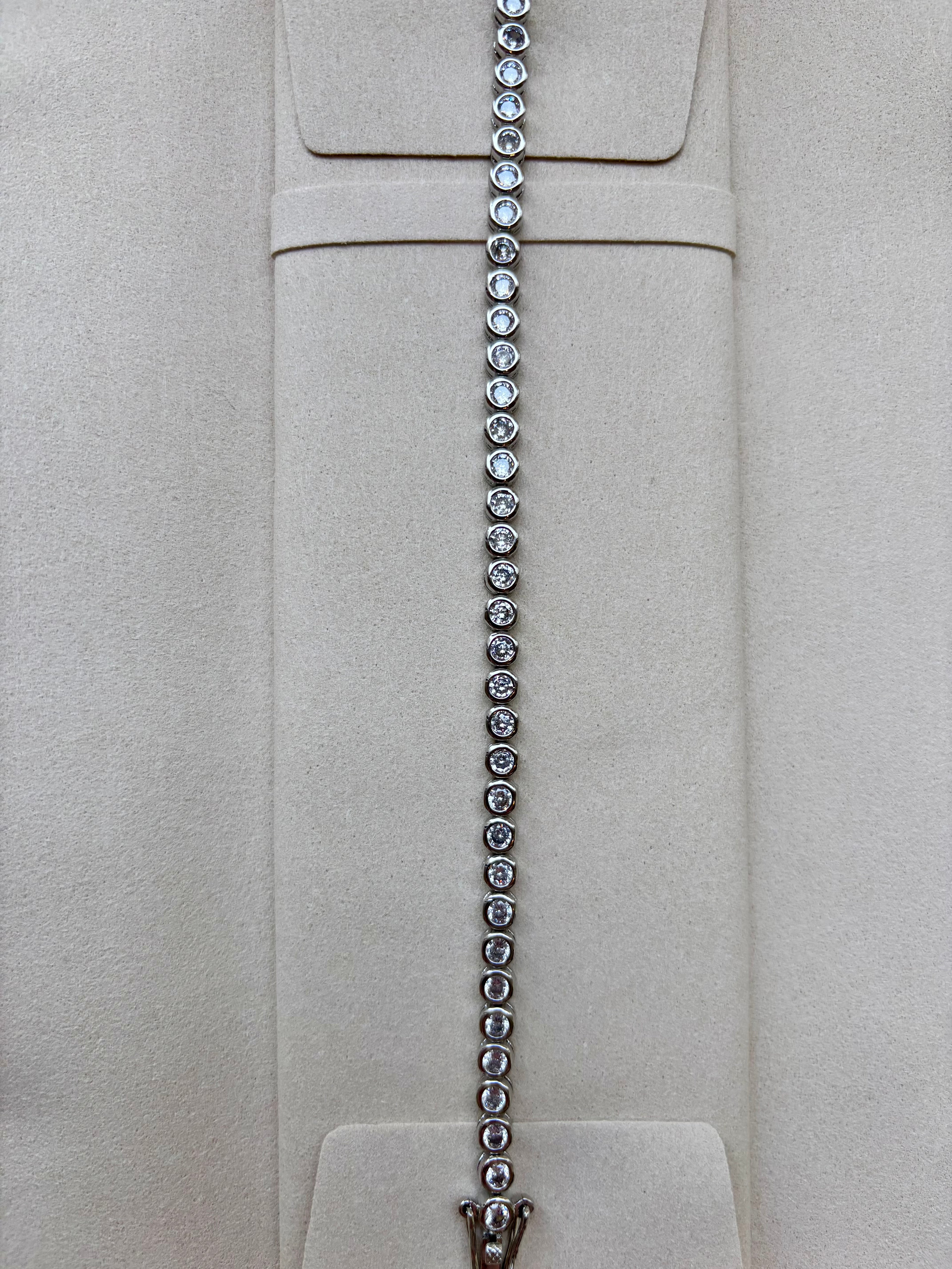 Signature silver tennis bracelet