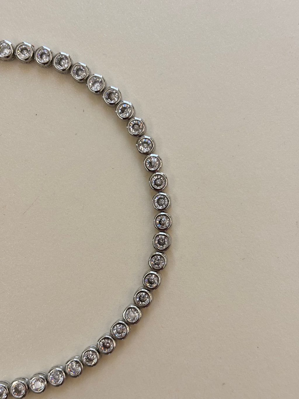 Signature silver tennis bracelet