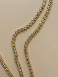 Signature gold tennis necklace