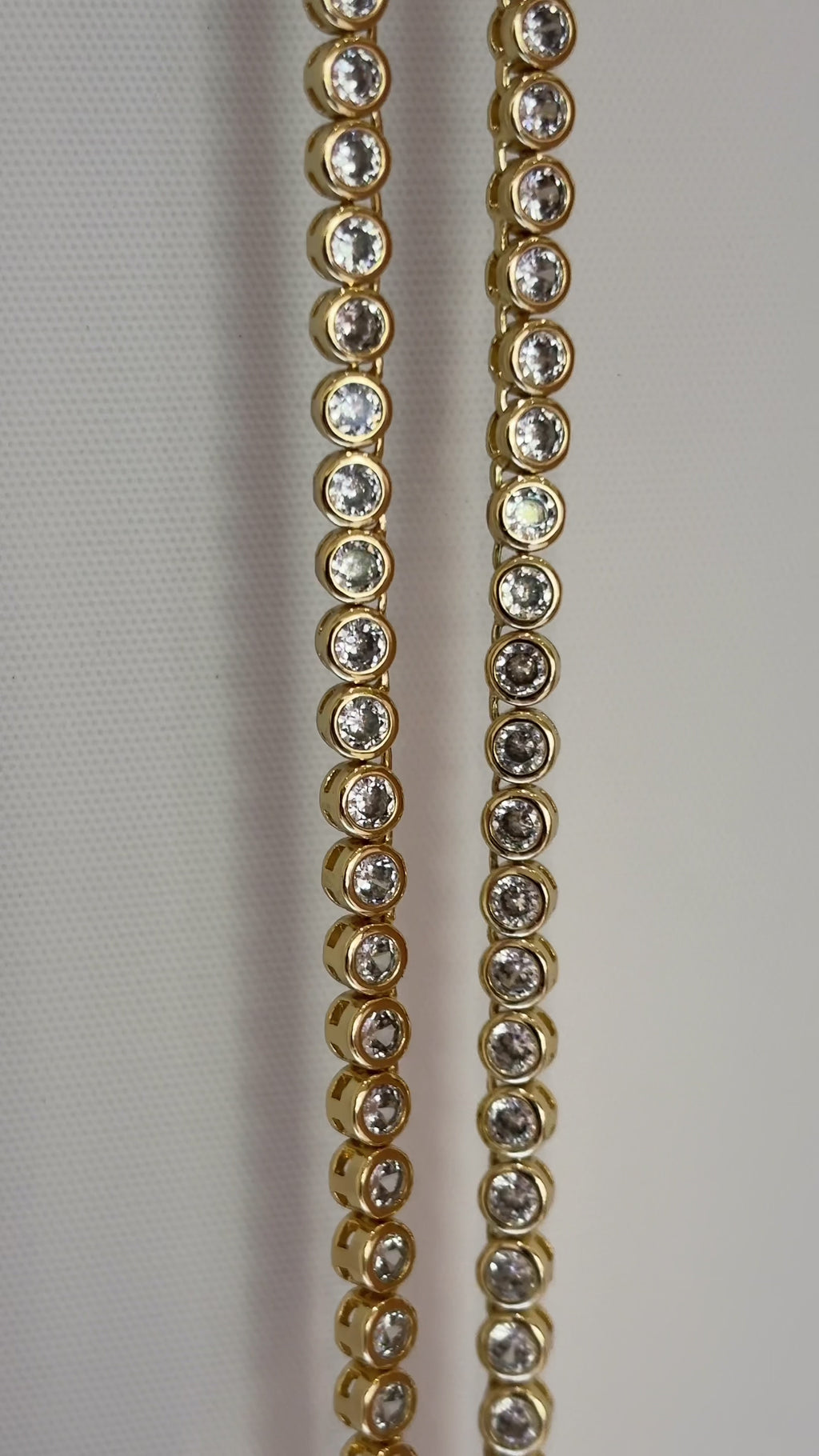 Signature gold tennis necklace