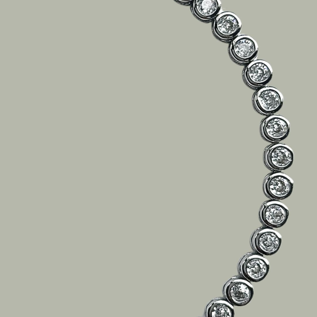 Signature silver tennis bracelet