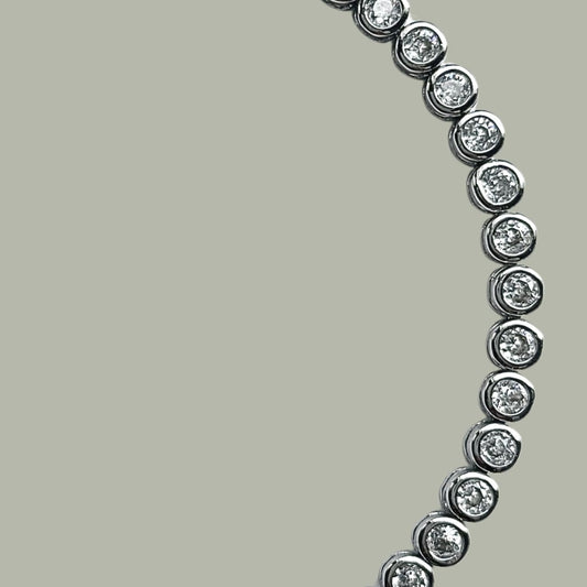 Signature silver tennis bracelet